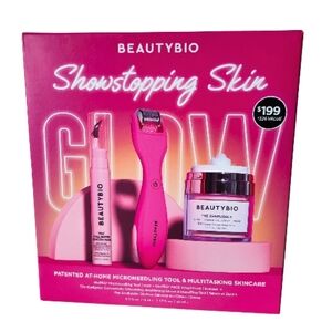 BeautyBio Showstopping Skin Glow Set Microneedling Tool & Cream
